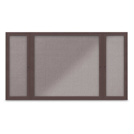 United Visual Products Indoor Enclosed Combo Board, 48"x36", Gold Frame/Black Porc & Keylime UVCB4836G-BLKPORC-KEYLIME